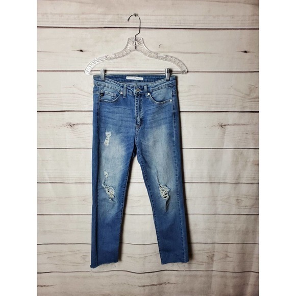 Kancan‎ Skinny Jeans Disstressed Style Size 7 / 27 - Picture 1 of 7